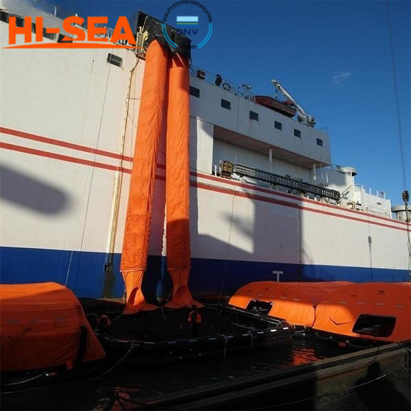 Double Chute Vertical Passage Marine Evacuation System